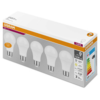 Лампа светодиодная Osram LVCLA125 15SW/830 15 Вт E27 (А, 3000 К, 1200 Лм, 5 штук в упаковке, 4058075577800) фото Лампа светодиодная Osram LVCLA125 15SW/830 15 Вт E27 (А, 3000 К, 1200 Лм, 5 штук в упаковке, 4058075577800)