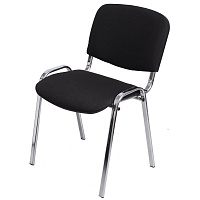 Стул офисный Easy Chair Изо черный (ткань, металл хромированный) фото Стул офисный Easy Chair Изо черный (ткань, металл хромированный)