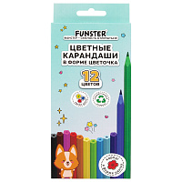 Карандаши цветные FUNSTER (ФАНСТЕР), 12 цветов, фигурный корпус в форме цветочка, 182069 фото Карандаши цветные FUNSTER (ФАНСТЕР), 12 цветов, фигурный корпус в форме цветочка, 182069