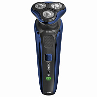 Электробритва POLARIS PMR 0309RC PRO 5, 3 головки, аккумулятор, сухое и влажное бритье, синяя, 54835 фото Электробритва POLARIS PMR 0309RC PRO 5, 3 головки, аккумулятор, сухое и влажное бритье, синяя, 54835