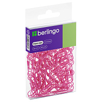 Скрепки 28мм, Berlingo, 100шт., цветные, ПВХ упак., европодвес, розовые фото Скрепки 28мм, Berlingo, 100шт., цветные, ПВХ упак., европодвес, розовые