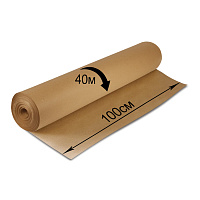 Крафт-бумага в рулоне, 1000 мм x 40 м, плотность 78 г/м2, Марка А (Коммунар), BRAUBERG, 440148 фото Крафт-бумага в рулоне, 1000 мм x 40 м, плотность 78 г/м2, Марка А (Коммунар), BRAUBERG, 440148