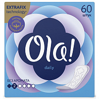 Прокладки женские ежедневные Ola Daily (60 штук в упаковке) фото Прокладки женские ежедневные Ola Daily (60 штук в упаковке)