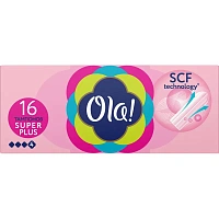Тампоны гигиенические Ola Шелковистая поверхность Super Plus (16 штук в упаковке) фото Тампоны гигиенические Ola Шелковистая поверхность Super Plus (16 штук в упаковке)