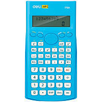 Калькулятор научный Deli E1710A 10+2-разрядный 240 функций 162x84x19 мм (синий, подходит для ЕГЭ) фото Калькулятор научный Deli E1710A 10+2-разрядный 240 функций 162x84x19 мм (синий, подходит для ЕГЭ)