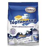Вафли АККОНД "Тортимилка" со сливочной сбивной начинкой, 250 г фото Вафли АККОНД "Тортимилка" со сливочной сбивной начинкой, 250 г