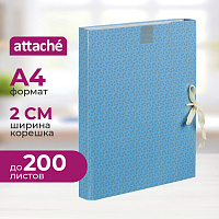 Папка архивная на 2-х завязках Attache Fleur А4 20 мм картон до 200 листов фото Папка архивная на 2-х завязках Attache Fleur А4 20 мм картон до 200 листов