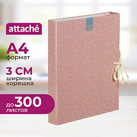 Папка архивная на 2-х завязках Attache Fleur А4 30 мм картон до 300 листов фото Папка архивная на 2-х завязках Attache Fleur А4 30 мм картон до 300 листов