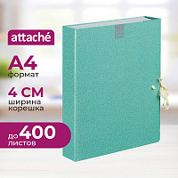 Папка архивная на 2-х завязках Attache Fleur А4 40 мм картон до 400 листов фото Папка архивная на 2-х завязках Attache Fleur А4 40 мм картон до 400 листов