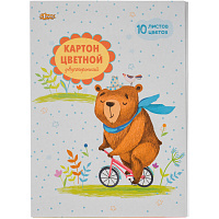 Картон цветной двухсторонний №1 School (A4, 10 листов,10 цветов, мелованный) фото Картон цветной двухсторонний №1 School (A4, 10 листов,10 цветов, мелованный)
