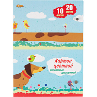 Картон цветной №1 School (A4, 10 листов, 20 цветов, мелованный) фото Картон цветной №1 School (A4, 10 листов, 20 цветов, мелованный)