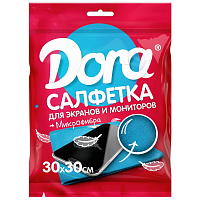 Салфетка хозяйственная Dora микрофибра 30х30 см 200 г/кв.м синяя фото Салфетка хозяйственная Dora микрофибра 30х30 см 200 г/кв.м синяя