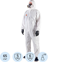 Комбинезон одноразовый с капюшоном Jeta Safety JPC60 Element белый 65 г/кв.м (размер 54, XL) фото Комбинезон одноразовый с капюшоном Jeta Safety JPC60 Element белый 65 г/кв.м (размер 54, XL)
