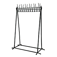 Вешалка гардеробная Attache А-22 на 22 персоны черная фото Вешалка гардеробная Attache А-22 на 22 персоны черная