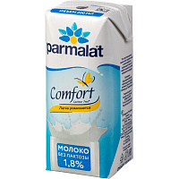 Молоко без лактозы Parmalat Comfort ультрапастеризованное 1.8% 200 мл фото Молоко без лактозы Parmalat Comfort ультрапастеризованное 1.8% 200 мл