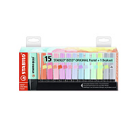 Набор текстовыделителей Stabilo Boss Original Pastel (толщина линии 2-5 мм, 15 цветов) фото Набор текстовыделителей Stabilo Boss Original Pastel (толщина линии 2-5 мм, 15 цветов)