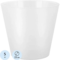 Горшок для цветов InGreen Фиджи Орхид 5 л белый (23x20.8 см)