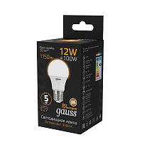 Лампа светодиодная Gauss 12W А 12Вт E27 3000К 1150Лм 102502112 фото Лампа светодиодная Gauss 12W А 12Вт E27 3000К 1150Лм 102502112
