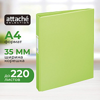Папка на 2-х кольцах Bantex (Attache Selection) A4 35 мм салатовая до 220 листов фото Папка на 2-х кольцах Bantex (Attache Selection) A4 35 мм салатовая до 220 листов