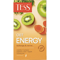 Чай улун Tess Get Energy 20 пакетиков (жасмин, киви, растительные компоненты) фото Чай улун Tess Get Energy 20 пакетиков (жасмин, киви, растительные компоненты)