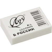 Ластик Луч Классика из синтетического каучука прямоугольный 31x22x8 мм фото Ластик Луч Классика из синтетического каучука прямоугольный 31x22x8 мм