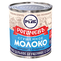 Молоко сгущенное Рогачевъ цельное с сахаром 8.5% 380 г фото Молоко сгущенное Рогачевъ цельное с сахаром 8.5% 380 г