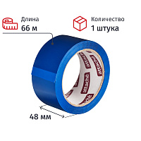 Клейкая лента упаковочная Attache 48 мм x 66 м 45 мкм синяя фото Клейкая лента упаковочная Attache 48 мм x 66 м 45 мкм синяя