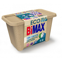 Капсулы для стирки BiMax Эко 100 пятен (12 штук в упаковке) фото Капсулы для стирки BiMax Эко 100 пятен (12 штук в упаковке)