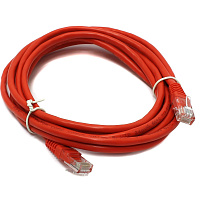 Патч-корд витая пара ExeGate UTP-RJ45-RJ45-5e-3M-RD 5e 3 м фото Патч-корд витая пара ExeGate UTP-RJ45-RJ45-5e-3M-RD 5e 3 м