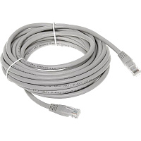 Патч-корд витая пара ExeGate UTP-RJ45-RJ45-5e-CU-10M-GY 5e 10 м фото Патч-корд витая пара ExeGate UTP-RJ45-RJ45-5e-CU-10M-GY 5e 10 м
