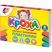 Пластилин восковой Луч Кроха 8 цветов 120 грамм фото Пластилин восковой Луч Кроха 8 цветов 120 грамм