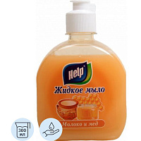 Мыло жидкое Help Молоко и мед 300 мл фото Мыло жидкое Help Молоко и мед 300 мл