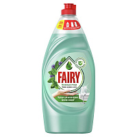 Средство для мытья посуды Fairy Нежные руки Чайное дерево и мята 900 мл фото Средство для мытья посуды Fairy Нежные руки Чайное дерево и мята 900 мл