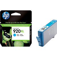 Картридж струйный HP 920XL CD972AE голубой оригинальный повышенной емкости фото Картридж струйный HP 920XL CD972AE голубой оригинальный повышенной емкости