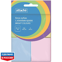 Стикеры Attache Simple 38x51 пастельные 4 цвета (4 блока по 100 листов) фото Стикеры Attache Simple 38x51 пастельные 4 цвета (4 блока по 100 листов)