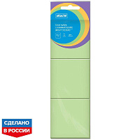 Стикеры Attache Bright colours 38х51 мм пастельные салатовые (3 блока по 100 листов) фото Стикеры Attache Bright colours 38х51 мм пастельные салатовые (3 блока по 100 листов)