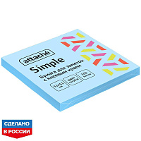 Стикеры Attache Simple 51х51 мм пастельные голубые (1 блок на 100 листов) фото Стикеры Attache Simple 51х51 мм пастельные голубые (1 блок на 100 листов)