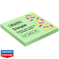 Стикеры Attache Simple 51х51 мм пастельные салатовые (1 блок на 100 листов) фото Стикеры Attache Simple 51х51 мм пастельные салатовые (1 блок на 100 листов)