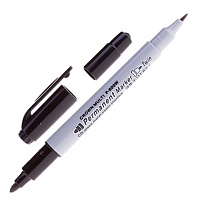 Маркер перманентный двусторонний Crown Multi Marker Twin черный (толщина линии 1-2 мм) фото Маркер перманентный двусторонний Crown Multi Marker Twin черный (толщина линии 1-2 мм)