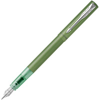Ручка перьевая Parker Vector XL цвет чернил синий, цвет корпуса зеленый/металлик (артикул производителя 2159762) фото Ручка перьевая Parker Vector XL цвет чернил синий, цвет корпуса зеленый/металлик (артикул производителя 2159762)