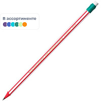 Карандаш чернографитный HB с ластиком BIC Evolution Stripes заточенный шестигранный фото Карандаш чернографитный HB с ластиком BIC Evolution Stripes заточенный шестигранный