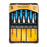 Набор отвёрток КВТ Мастер НО-06-S (6 штук, 78622)