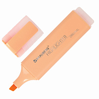 Текстовыделитель BRAUBERG "ORIGINAL PASTEL", ПЕРСИКОВЫЙ, линия 1-5 мм, 151696 фото Текстовыделитель BRAUBERG "ORIGINAL PASTEL", ПЕРСИКОВЫЙ, линия 1-5 мм, 151696