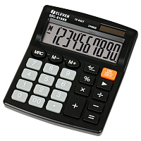Калькулятор настольный Eleven SDC-810NR, 10 разрядов, двойное питание, 127*105*21мм, черный фото Калькулятор настольный Eleven SDC-810NR, 10 разрядов, двойное питание, 127*105*21мм, черный