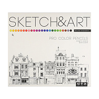 Карандаши цветные художественные классические Sketch&Art 24 карандаша 24 цвета трёхгранные фото Карандаши цветные художественные классические Sketch&Art 24 карандаша 24 цвета трёхгранные