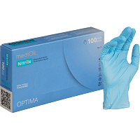 Перчатки медицинские смотровые нитриловые MediOk Nitrile Optima текстурированные нестерильные неопудренные размер XS (5-6) голубые (50 пар/100 штук в фото Перчатки медицинские смотровые нитриловые MediOk Nitrile Optima текстурированные нестерильные неопудренные размер XS (5-6) голубые (50 пар/100 штук в