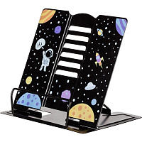 Подставка для книг Комус Класс (№1 School) Space time металлическая черная фото Подставка для книг Комус Класс (№1 School) Space time металлическая черная