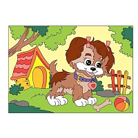 Картина по номерам Щенок-озорник для малышей фото Картина по номерам Щенок-озорник для малышей