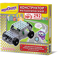 Конструктор металлический ЮНЛАНДИЯ "Для уроков труда №3", развивающий, 292 элемента, 104681 фото Конструктор металлический ЮНЛАНДИЯ "Для уроков труда №3", развивающий, 292 элемента, 104681