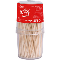 Зубочистки деревянные Aster 190 штук фото Зубочистки деревянные Aster 190 штук